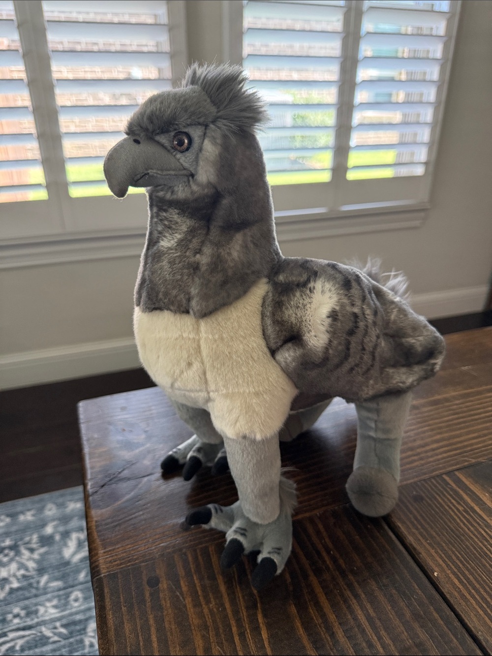 Grey and Cream Griffin Plush Stuffed Animal Toy